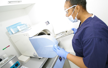 Sterilisation room at The Dental Gallery